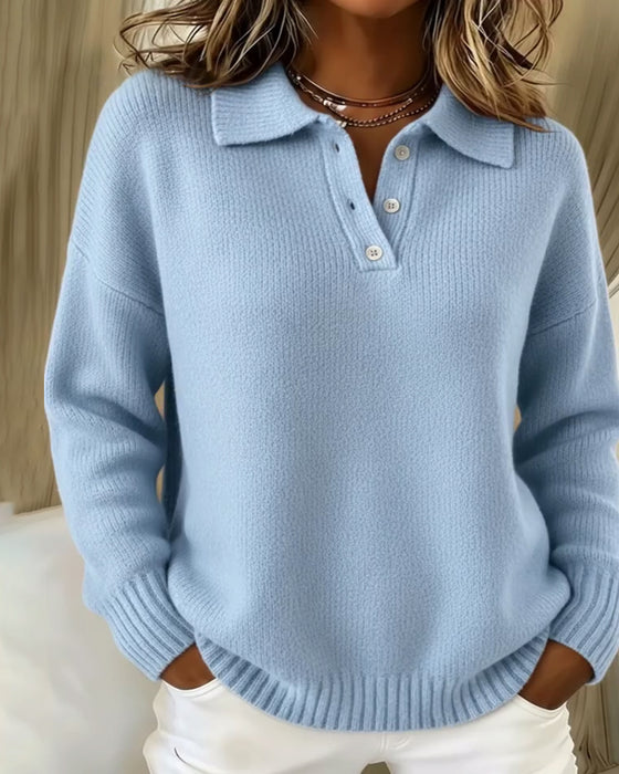 Trui Met Reverskraag In Veelzijdige Polostijl