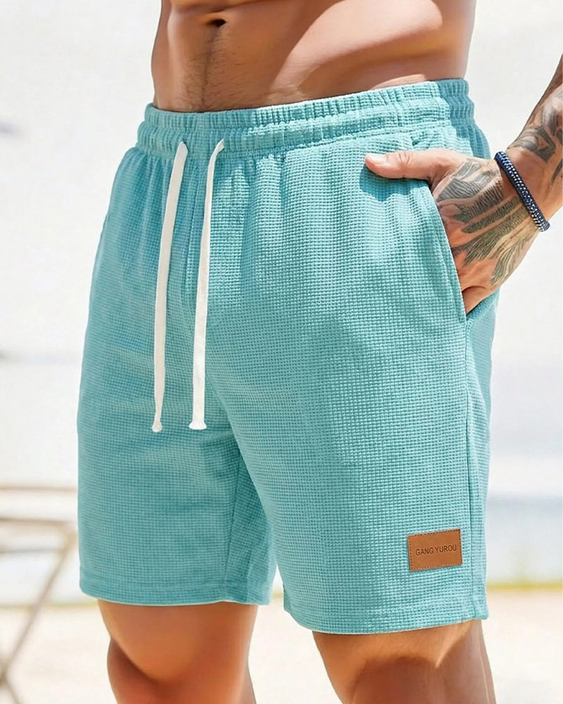 Shorts Heren Wafel Casual