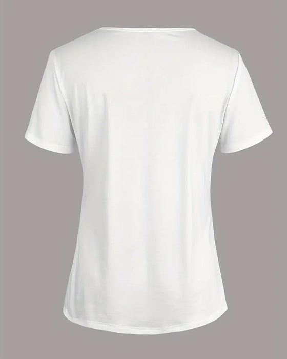 Blouse Ronde Hals Kantdetail