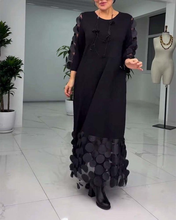 Jurk 3D Borduurwerk Mode