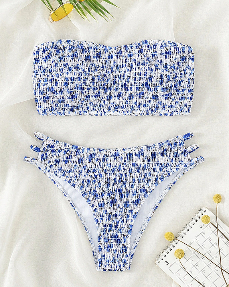Bikini Kleine Bloemenprint Bandeau