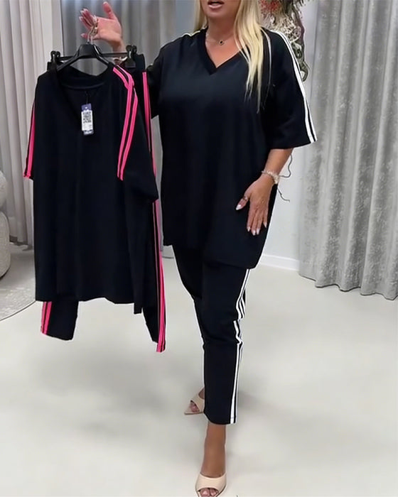 Set Zijstreep Casual