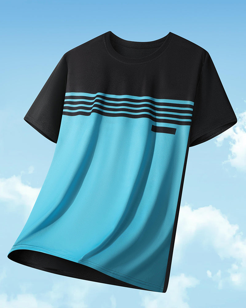 Heren T-Shirt Ademend Snel Drogend Korte Mouw