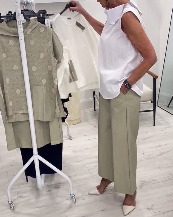 Pak Mouwloos Brede Kraag Mode