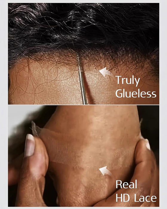 Headset Afrikaanse Krullende Pruik