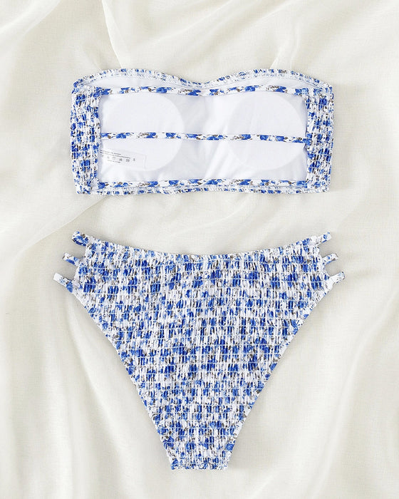Bikini Kleine Bloemenprint Bandeau