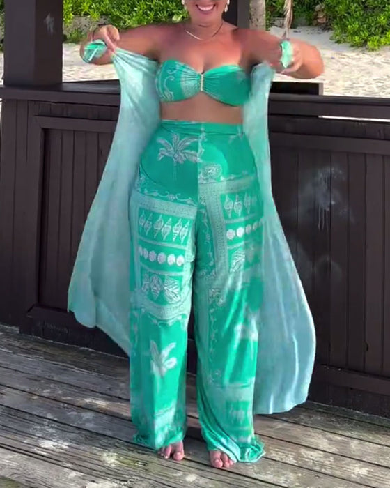 Badpak Gepersonaliseerd En Elegant Borstomwikkeld Gedrukt