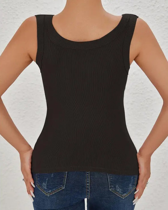 Geboord Gepolsterd Camisole Met Ingebouwde Bh