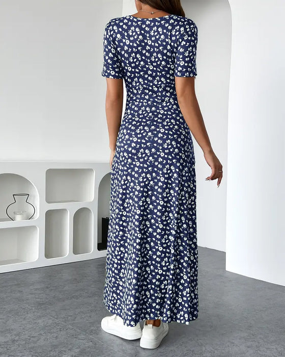 Jurk Sexy Elegant Bedrukt