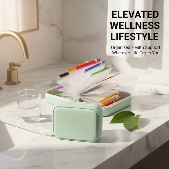 Premium waterbestendige PU reispillendoos set