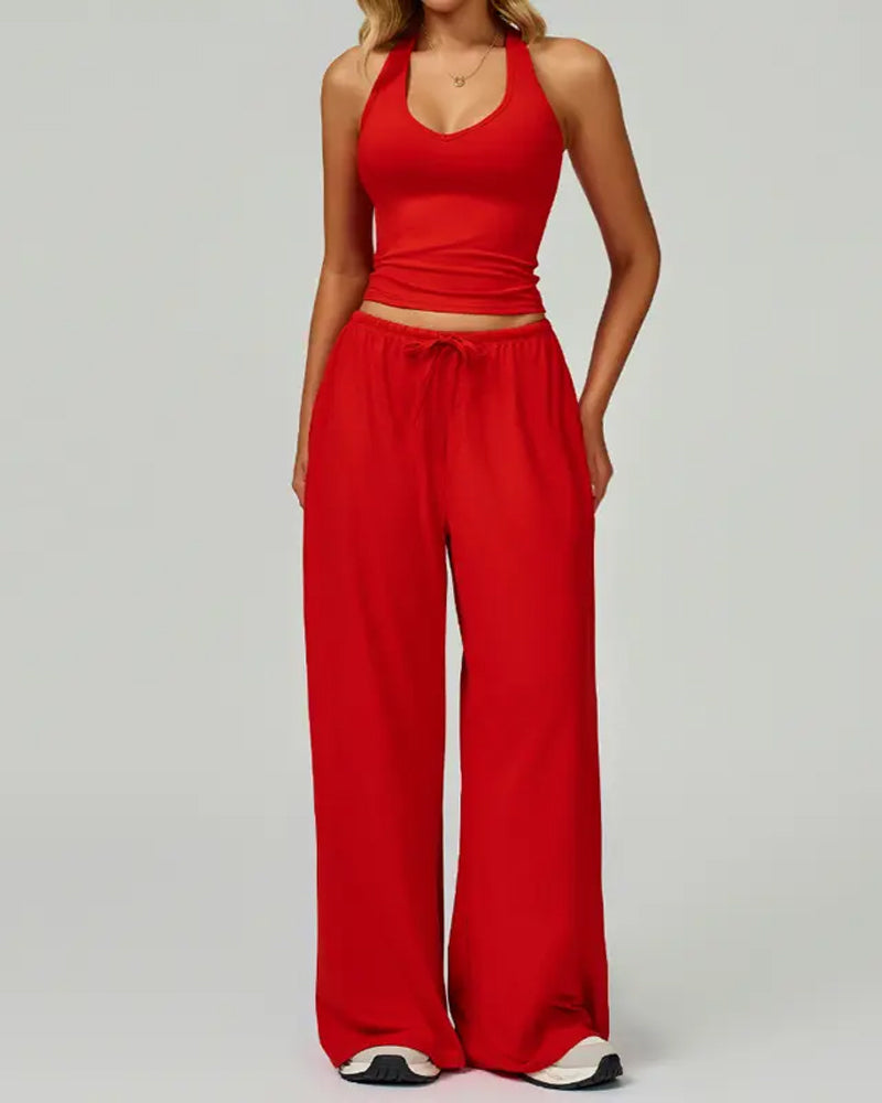 Set Halter V-Hals Casual