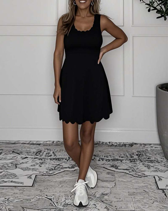 Jurk Mouwloos Mode Casual