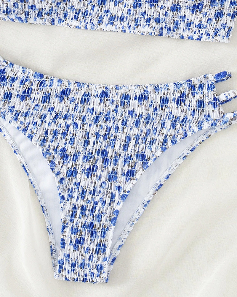 Bikini Kleine Bloemenprint Bandeau
