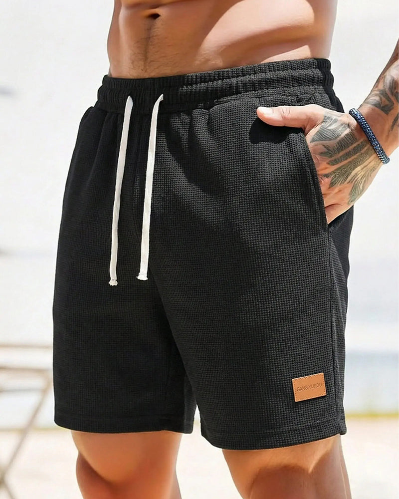 Shorts Heren Wafel Casual