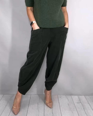 Broek Modieus Elastische Taille En Zakken