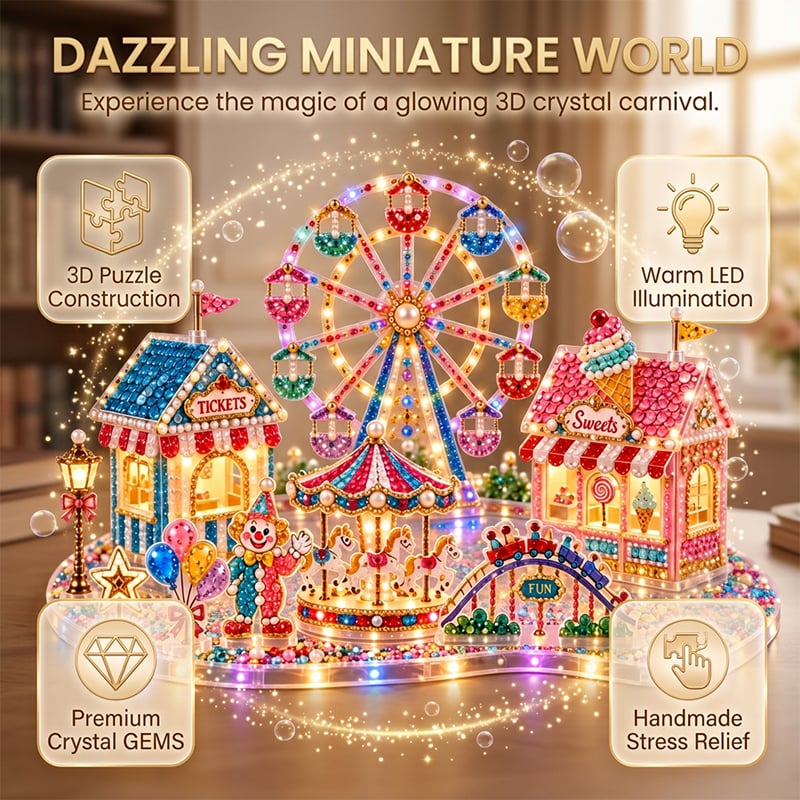 3D LED Kerst Diamantkunst DIY Kit