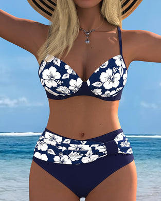 Bikinis Hibiscus Print Tweedelig