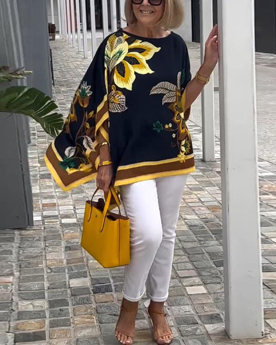 Losse Casual Blouse Met Print