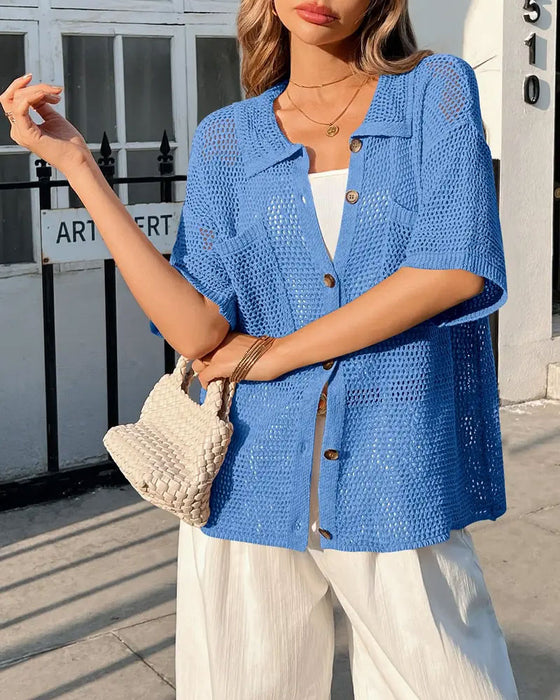 Cardigan Reverse Holle Mesh
