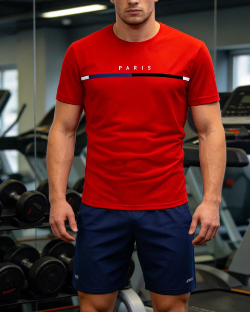 T-Shirt Snel Droog Ronde Hals Korte Mouw