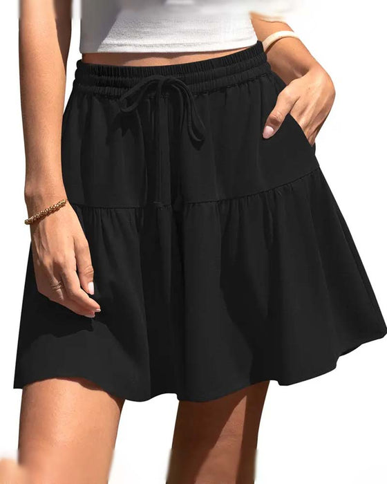 Shorts Ruffle Patchwork Strik