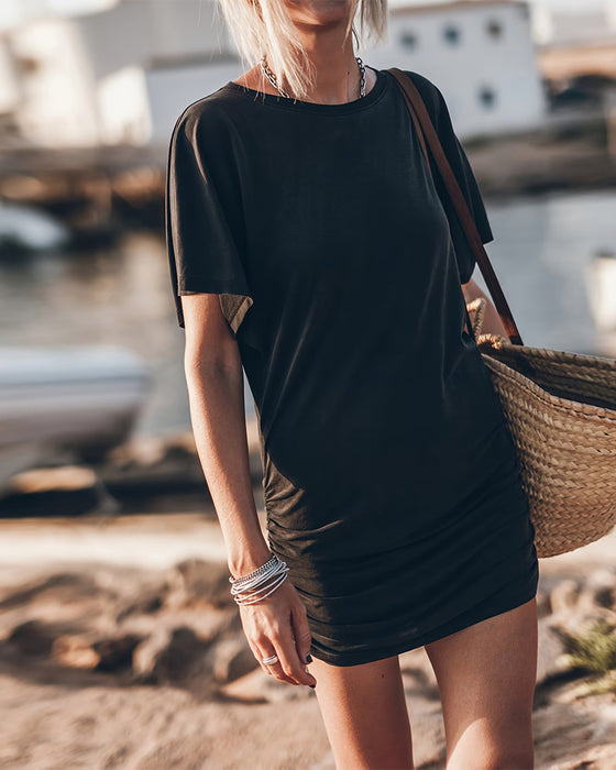 Jurk Gerimpelde Taille Bodycon
