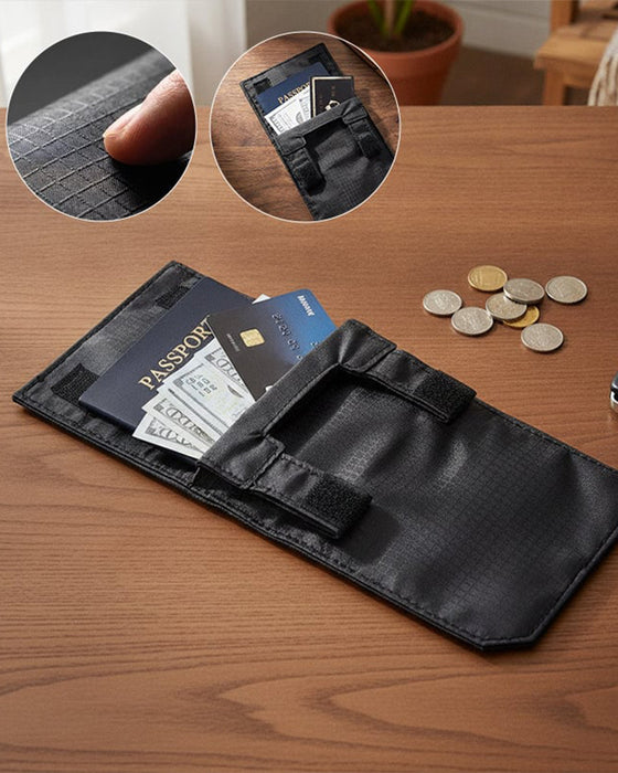 Portefeuille De Voyage Sécurisé Caché Poche Cachée Pour Passeport Argent Cartes