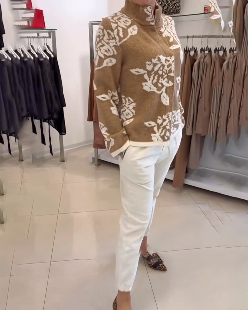 Cardigan Mode Coltrui Jacquard