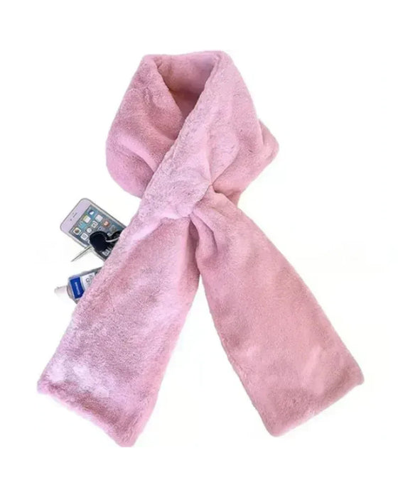 🎁Verborgen Zak Knusse Sjaal Warm Zacht En Veilig Rits🧣