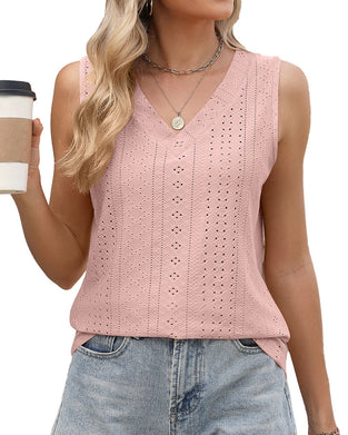 Tanktop Casual Effen Kleur