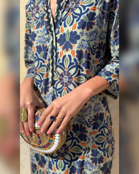Jurk retro mode print