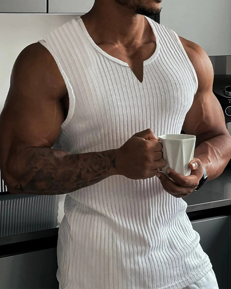 Heren Tanktop Effen Kleur Sport Casual