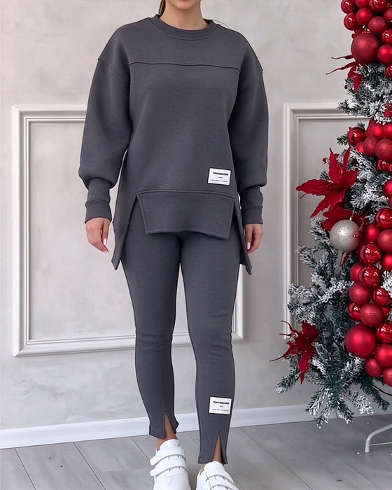 Set Bedrukt Sweatshirt En Joggingbroek