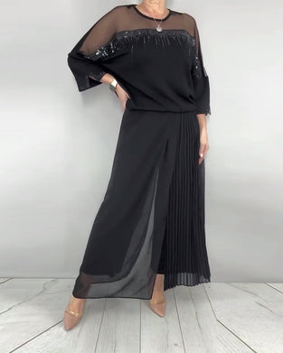 Blouse Gaas Gespleten Loose