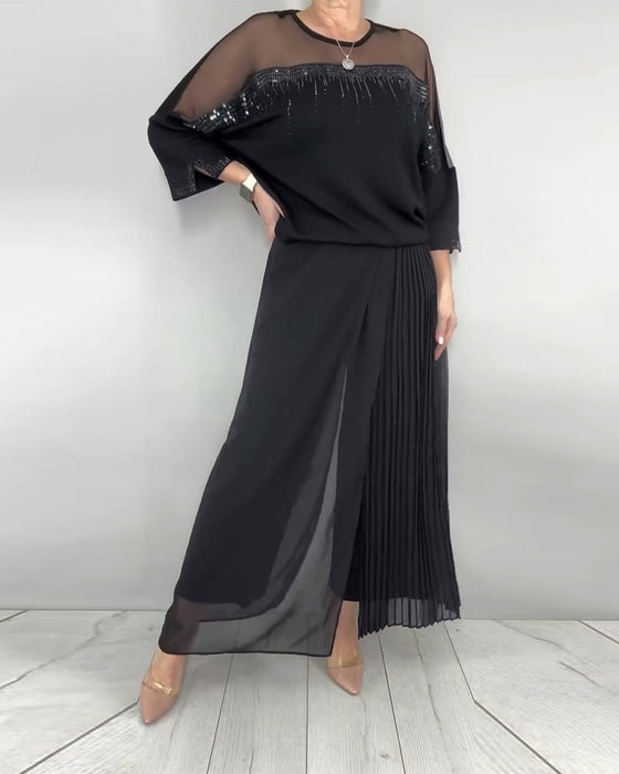 Blouse Gaas Gespleten Loose