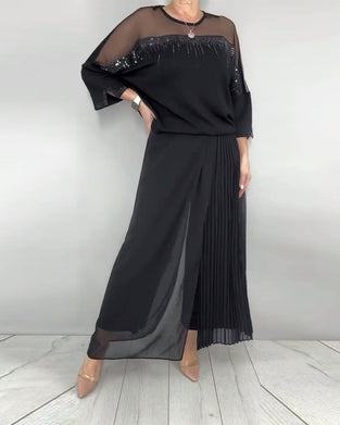 Blouse Gaas Gespleten Loose