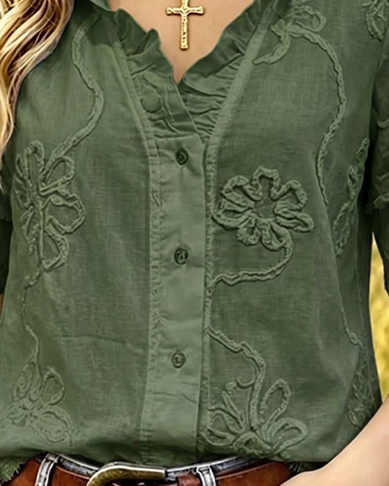Blouse Franjezoom Pofmouw