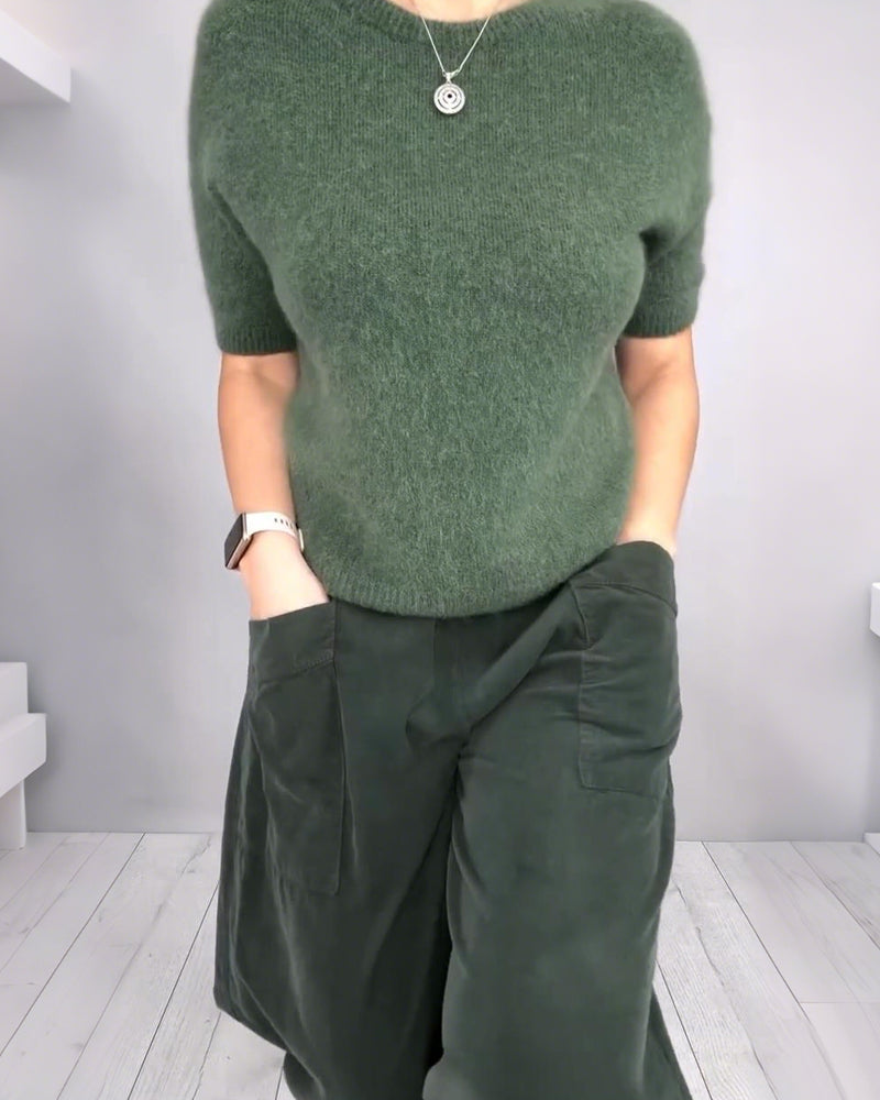 Broek Modieus Elastische Taille En Zakken