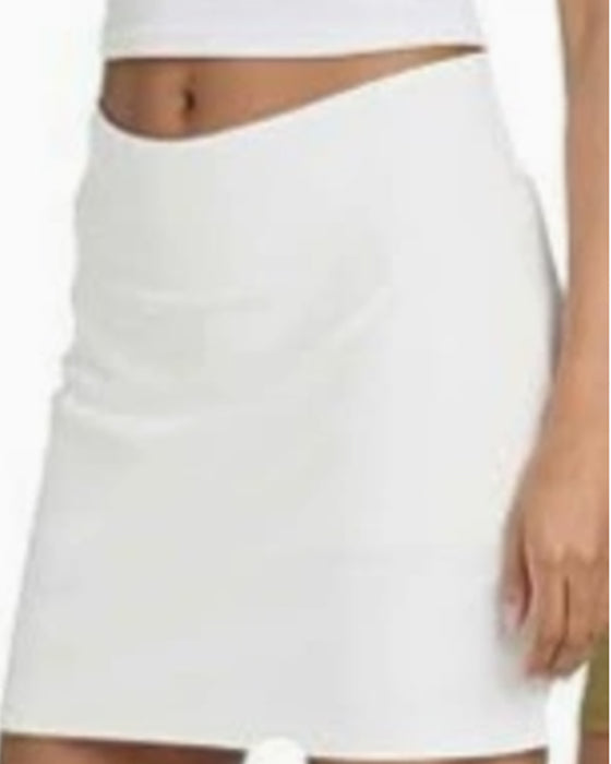 Rok Hoge Taille Effen Kort