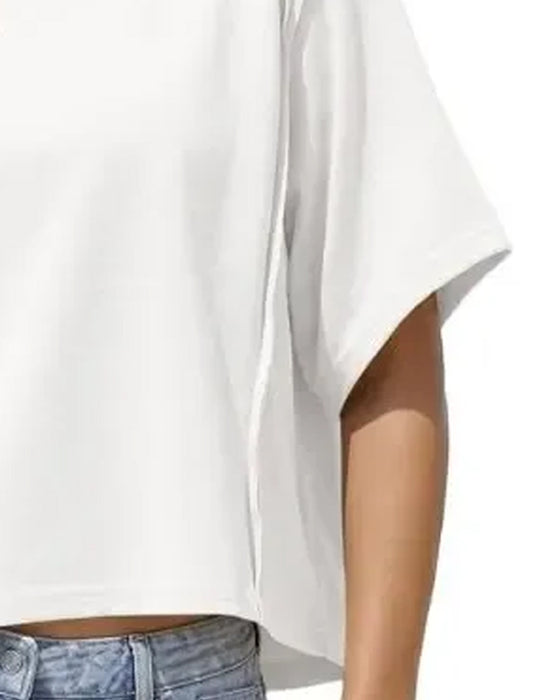 T-Shirts Kort Drop Schouder Los