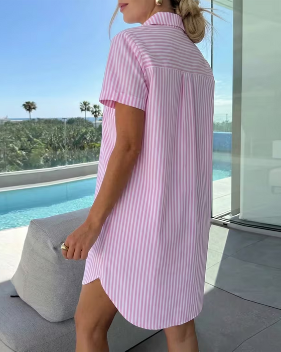 Jurk Streep Shirt Stijl