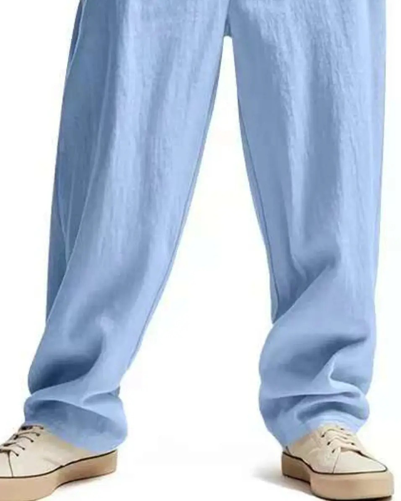 Broek Casual Effen Straight-Leg