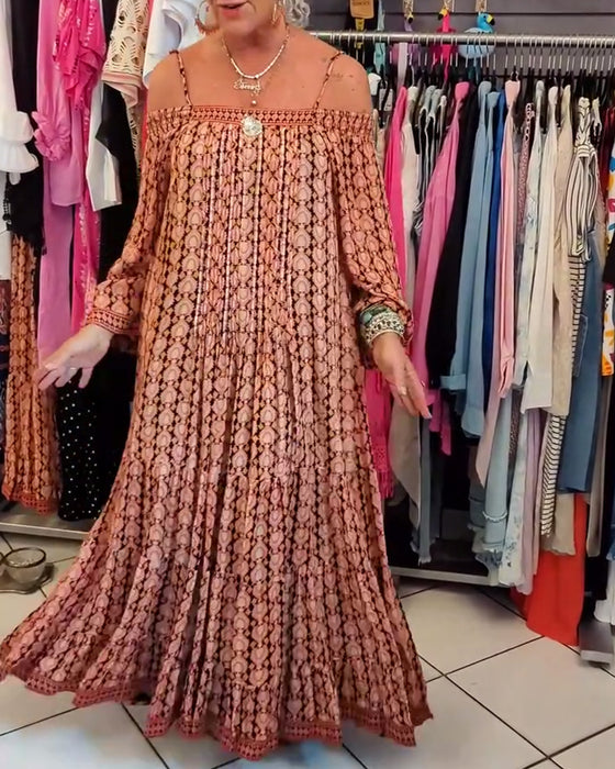 Bohemian Stijl Losse Jurk Met Bandjes