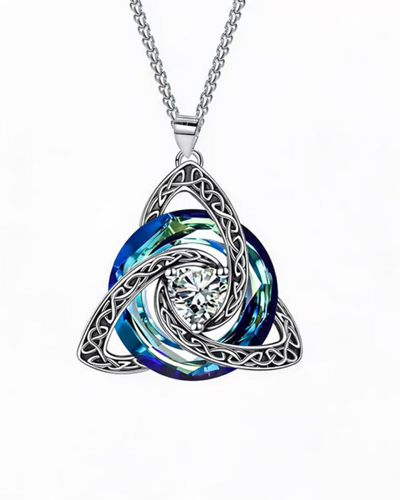 Geboortesteen Keltische Drie-eenheid Knoop Ketting ✨