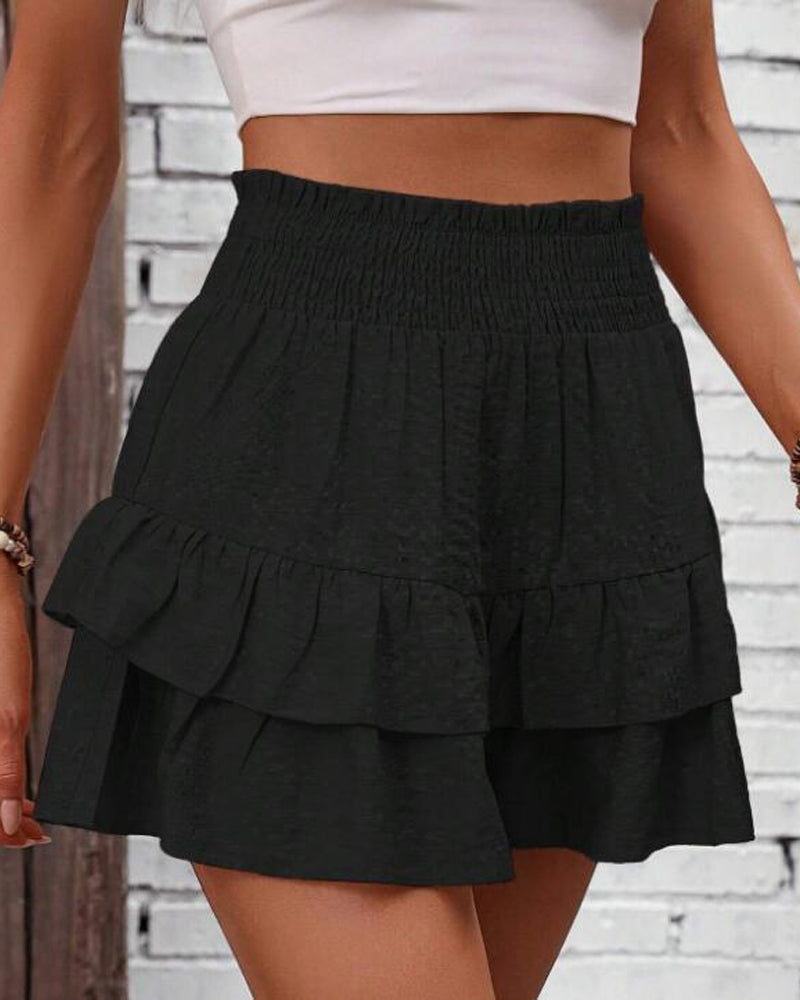 Skorts wijde korte casual vloeiende