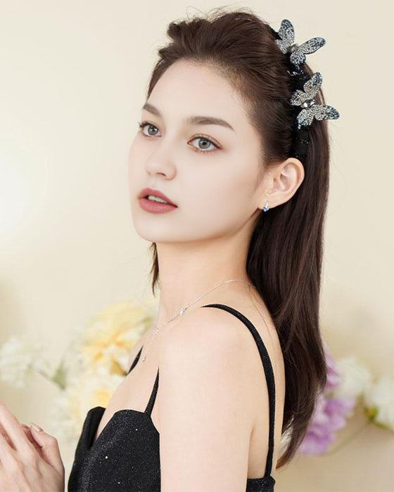 Haarband Glinsterende Drill Vlinder