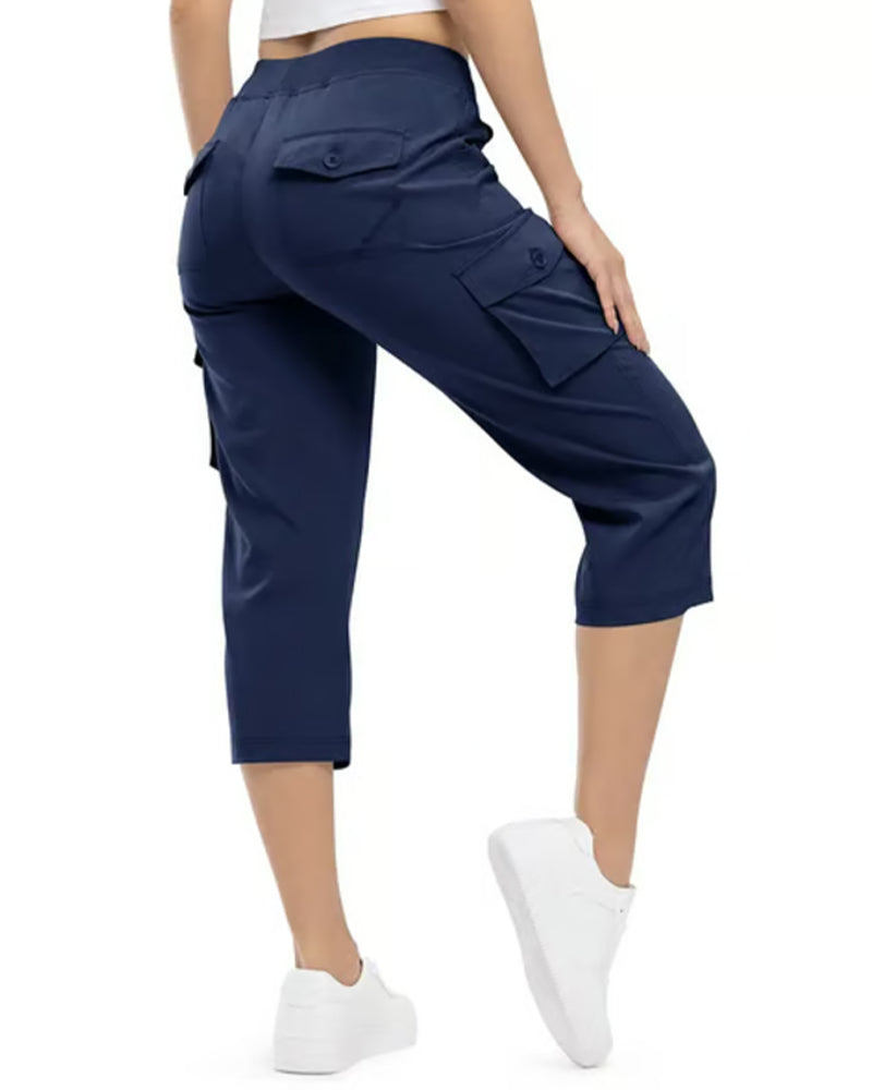 Broek Casual Cropped Multi-Zak Wandelen