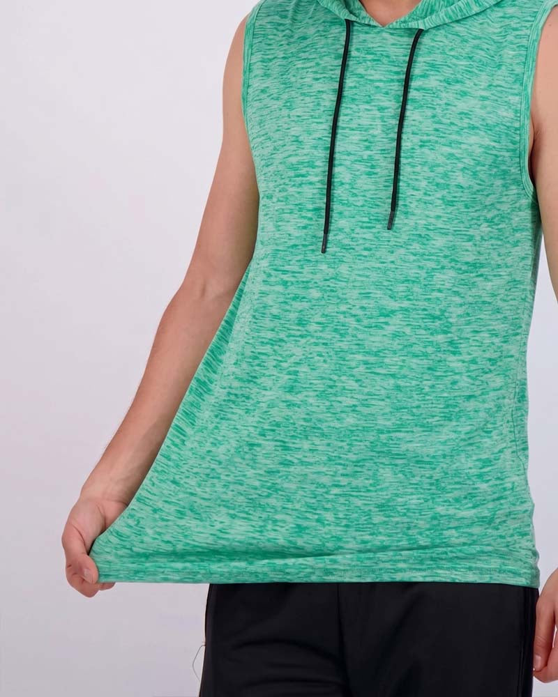 Tanktop Mouwloos Capuchon Sport