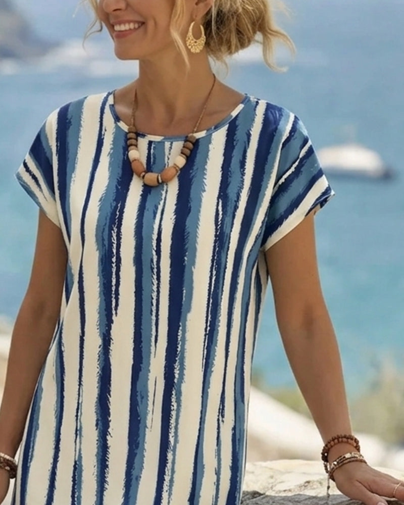 Jurk Verticale Streep Shift