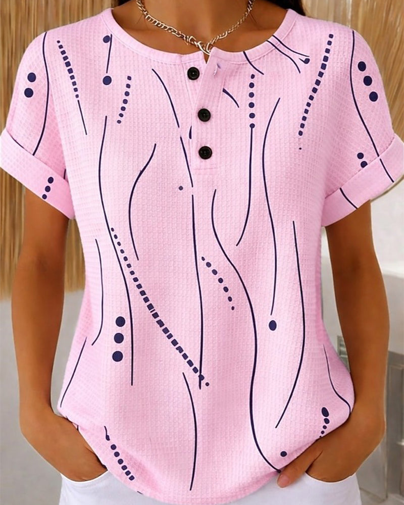 T-Shirt Ronde Hals Korte Mouwen